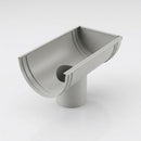 DeepFlow Aluminium Gutter Outlet 76mm Diameter 130mm — RAL 7035