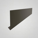Aluminium Fascia Board Sample — RAL 7022 / 'V' Return