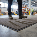 Light Slate Gray Machine Washable Premium 9mm Mat - Brown for Heavy Use