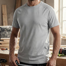 Lightweight Bamboo Charcoal Crew Neck Work T-Shirt - Ice Grey