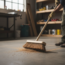 Dark Slate Gray Premium 12" Coco Broom and Handle for Effective Cleaning