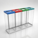 240 litre quad internal recycling bin with four waste streams (view 2)