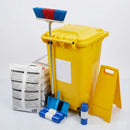 180-Litre Absorbent Spill Kit with Wheelie Bin & Disposal Accessories (view 2)