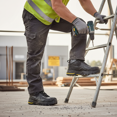 Premium Composite Full Leather Safety Work Boots with Impact Protection