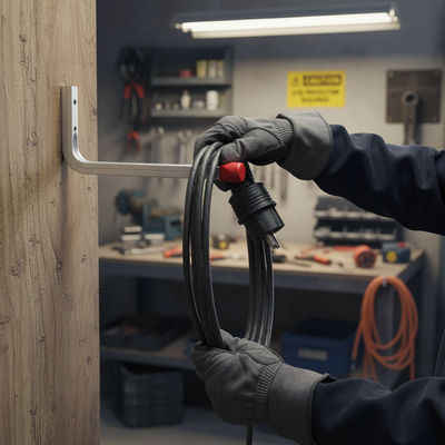 Premium Aluminium Wall Hook with Anti-Swivel Protection
