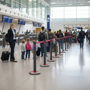 Gray Premium Retractable Tape Barrier with Customizable Options - Red