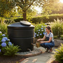 Dark Slate Gray Large Heavy Duty 1450 Litre Cylindrical Water Storage Tank