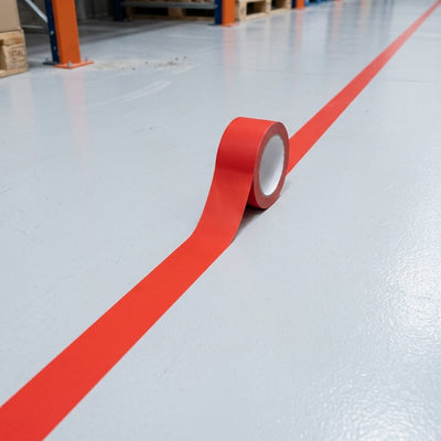 50mm Red Floor Marking Tape - 33m