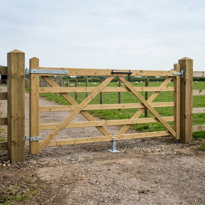5 Bar Wooden Field Gate