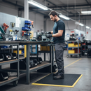 Dark Slate Gray Professional Heavy Duty Anti-Fatigue Workstation Mats - 600mm x 900mm