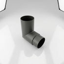 Flush Joint Aluminium Downpipe Bends 63mm Diameter — RAL 7022 / 92.5 Deg