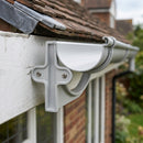 130mm Aluminium Gutter Fascia Bracket – Marine Grade Cast — RAL 7035 (in use)