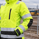 Women's Yellow/Black Insulated High-Visibility Work Jacket (view 2)