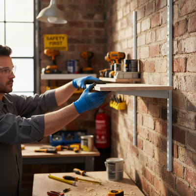 Heavy Duty Twin Slot Bracket with Anti-Microbial Finish