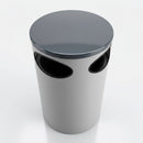 80 Litre Limited Aperture Blast Resistant Litter Bin with Fitted Lid (view 2)