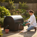 Dark Slate Gray Heavy Duty D-Shaped 710 Litre Water Tank for Potable Water Storage