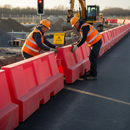 Dark Slate Gray Premium Stackable 2M Road Safety Barrier for Traffic Control