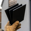 Aluminium Colour Plate Sample — RAL 9005 (in use)
