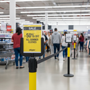 Dark Gray Premium A4 Sign Holder for Retractable Barriers - Easy Insert & Display