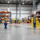 Dark Gray Heavy Duty Retractable Barrier Main Unit - 9 Metre Tape - High Visibility