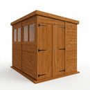 Pent Double Door Shed 12mm Cladding, Modular Design (view 2)