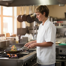 Dim Gray Premium Short Sleeve Chefs Jacket - White for Culinary Professionals