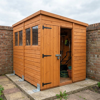 Pent Double Door Shed 12mm Cladding, Modular Design