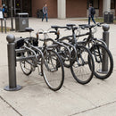 Modular 3-Space Steel Cycle Rack, 76mm Posts, Double-Sided Option