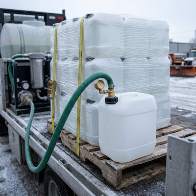 Liquid De-Icer 20% Brine Solution — 48 × 15L Jerry Cans, Full Pallet
