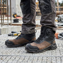 S3S Composite Toe Safety Boot with Freelock Fastening - Brown