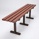 Recycled Plastic & Steel Bench with Ground Fix (view 2)