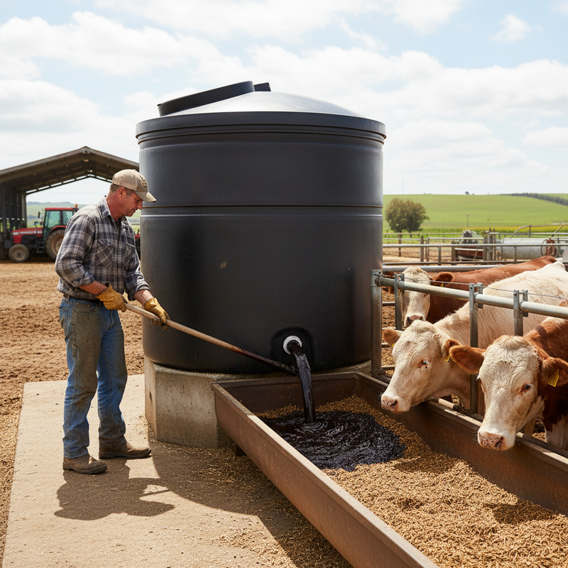 Dark Slate Gray Premium Heavy Duty 1450 Litre Molasses Storage Tank