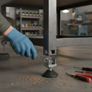 Dim Gray Premium Heavy-Duty Adjustable Feet for 25mm Square Tube