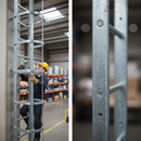 Dark Slate Gray Professional Access Ladder Cage Straps Set of 5 - Upper & Lower Straps with Required Bolts and Components