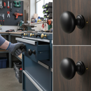 Premium 10 Pack Smooth Slim Cabinet Knobs 30mm - Durable Minimalist Design for Modern Furniture