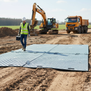 Gray Premium Ground Protection Mat - 2.4m X 1.2m X 12mm - Reusable & Lightweight