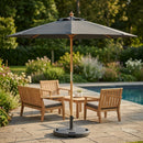 2.5m Parasol with Weighted Base – UV Resistant Polyester