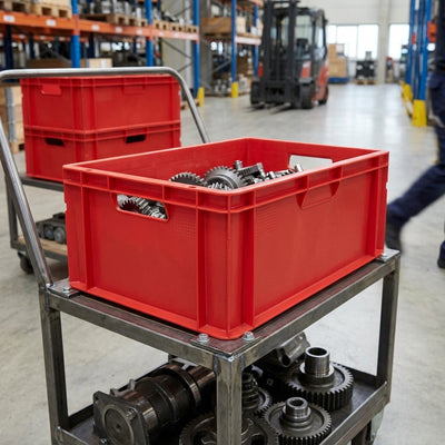 600 x 400 x 235mm 45L Euro Stacking Container Polypropylene