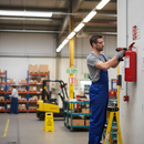 Rosy Brown Premium Water Extinguisher Instructions Safety Sign for Fire Equipment