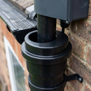 110mm x 68mm Black Rainwater Pipe Adaptor