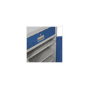 Dark Slate Blue Double Drawer & Shelf Standard Workstation