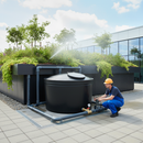 Light Gray Large 2300 Litre Low Level Water Tank - Durable and Frost Proof