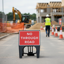 Gray Premium No Through Road Sign - 600 x 450mm