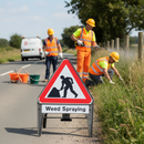 Rosy Brown High-Performance Weed Spraying Supplementary Plate 750mm Q-Sign