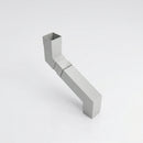 Flush Joint Adjustable Swanneck 72x72mm Aluminium Downpipe — RAL 7035