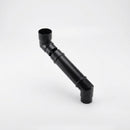 Flush Joint Adjustable Swanneck 63mm Downpipe Connector — RAL 9005