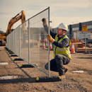 Dim Gray 50 x Heavy Duty Temporary Fencing Panels for Construction Sites