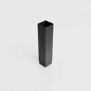 Aluminium Flush Joint Downpipe Sample — RAL 7021 / 72x72mm
