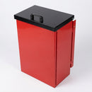 Post mountable galvanised steel dog waste bin (view 2)