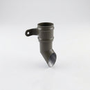 Traditional Aluminium Downpipe Shoe 63mm Diameter — RAL 7022